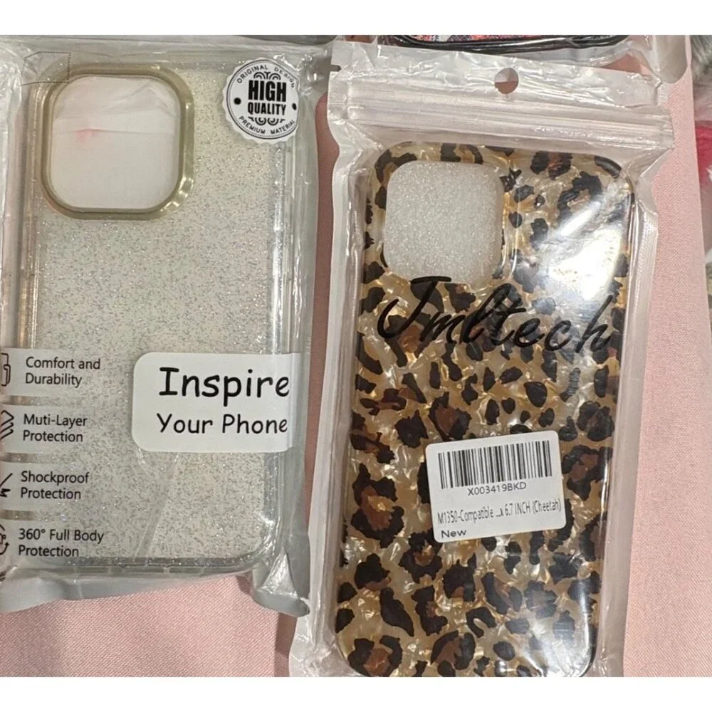 Mixed Bundle Of 12 Stylish Phone Cases For iPhone & Samsung Various Patterns